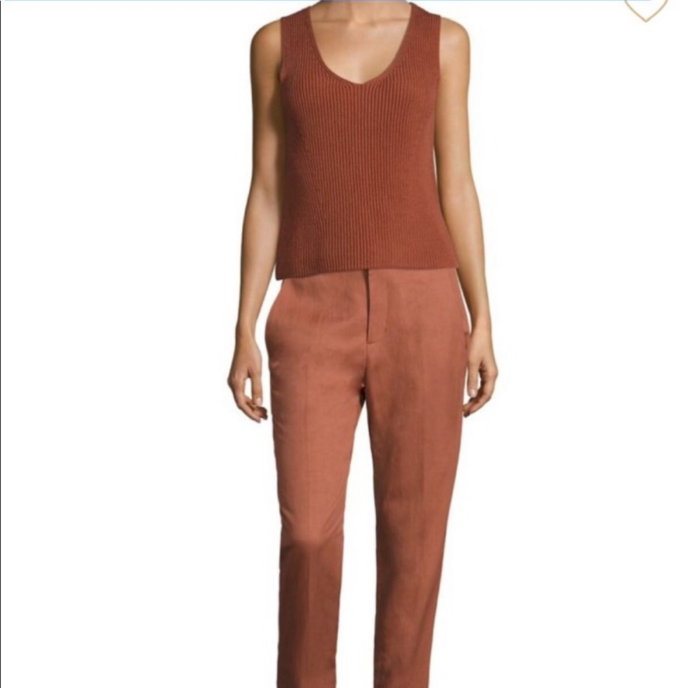 NWOT Vince Solid ribbed tank